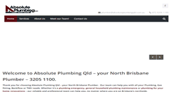 Desktop Screenshot of absoluteplumbingqld.com.au