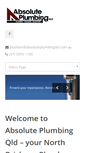 Mobile Screenshot of absoluteplumbingqld.com.au