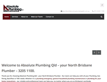 Tablet Screenshot of absoluteplumbingqld.com.au